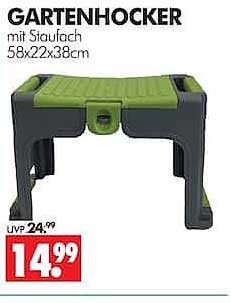 GARTENHOCKER mit Stauraum 58x22x38cm