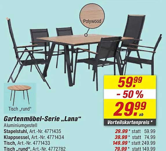 Gartenmöbel-Serie „Lana“