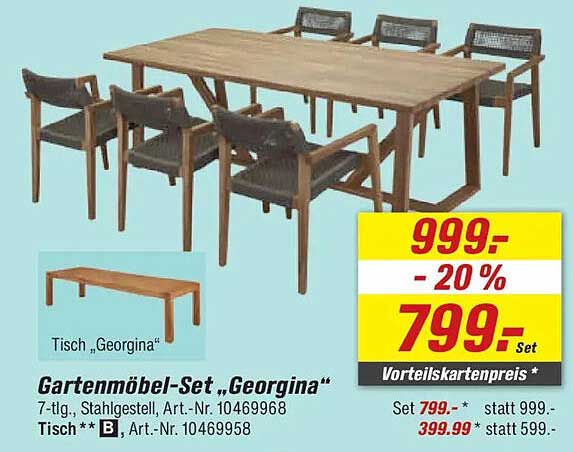 Gartenmöbel-Set „Georgina“
