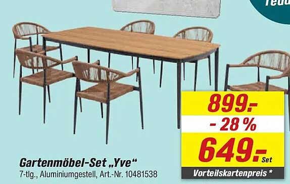 Gartenmöbel-Set „Yve“