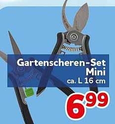 Gartenscheren-Set Mini ca. L 16 cm