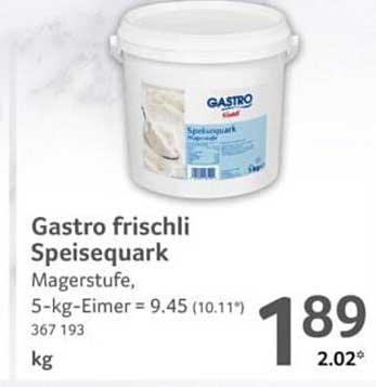 Gastro frischli Speisequark