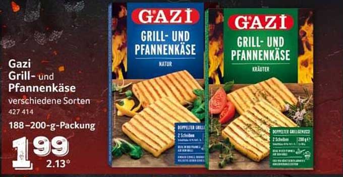 Gazi Grill- und Pfannenkäse verschiedene Sorten 427.414 188–200-g-Packung