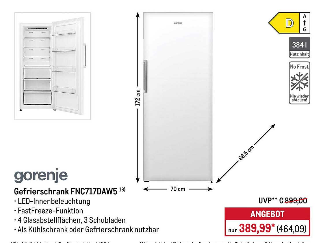 Gefrierschrank FNC717DAW5