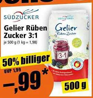 Gelier Rüben Zucker 3:1