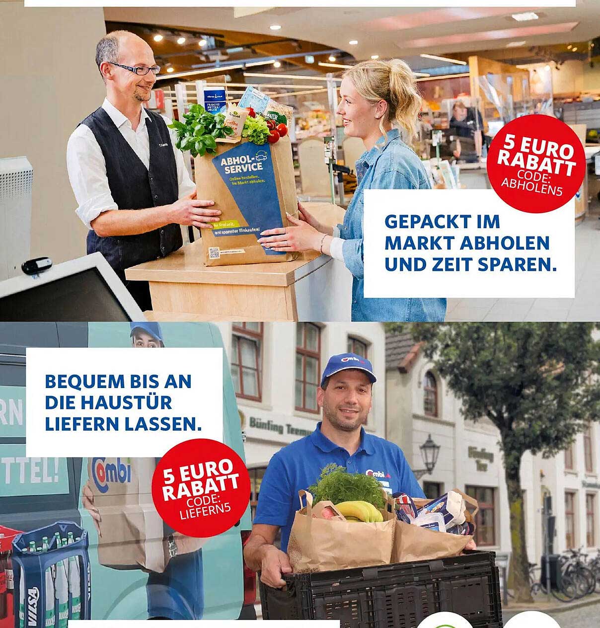 GEPACKT IM MARKT ABHOLEN UND ZEIT SPAREN.