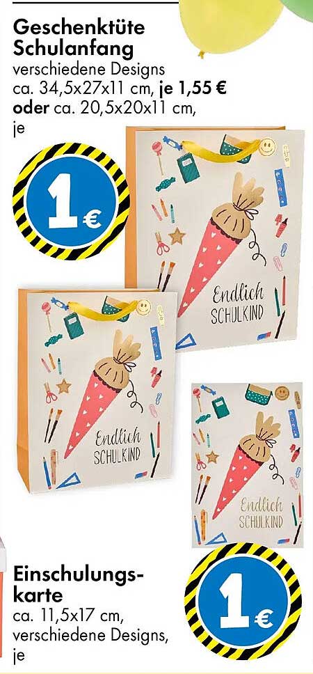 Geschenktüte Schulanfang