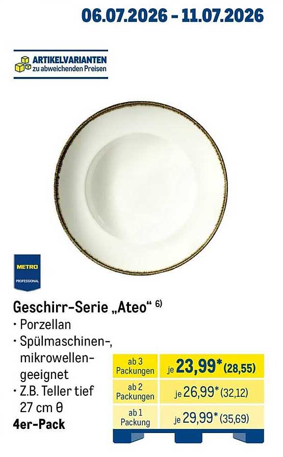 Geschirr-Serie „Ateo“