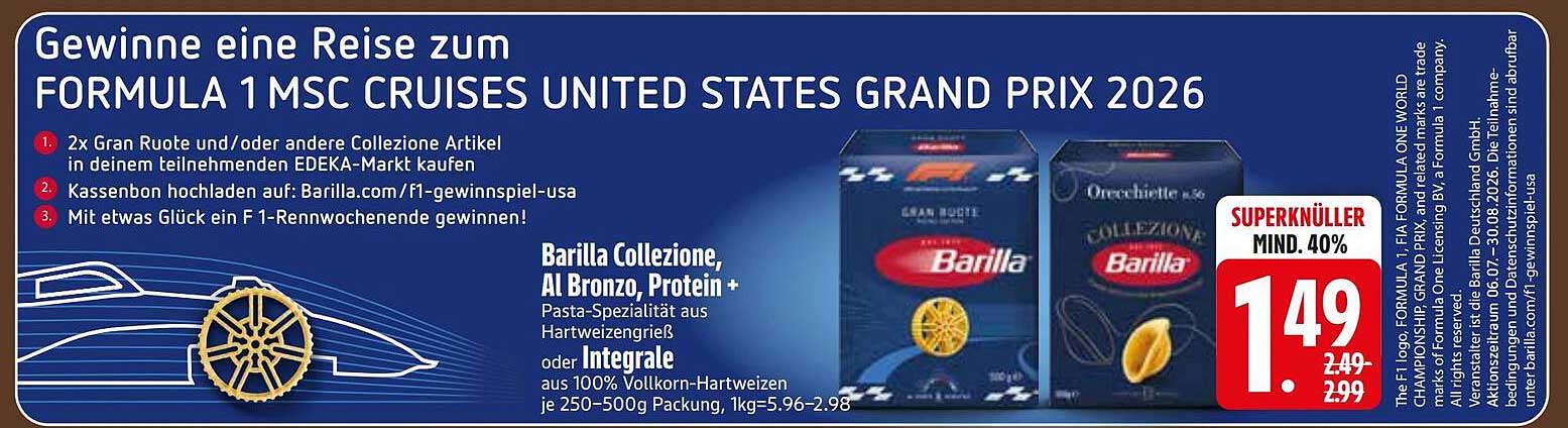 Gewinne eine Reise zum FORMULA 1 MSC CRUISES UNITED STATES GRAND PRIX 2026