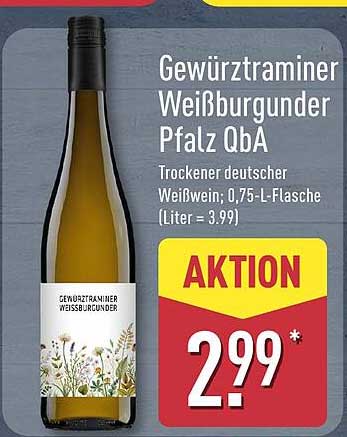 Gewürztraminer Weißburgunder Pfalz QbA