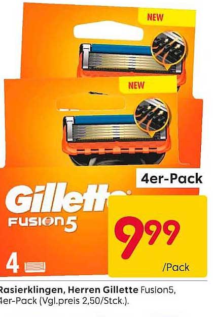 Gillette Fusion5 4er-Pack
