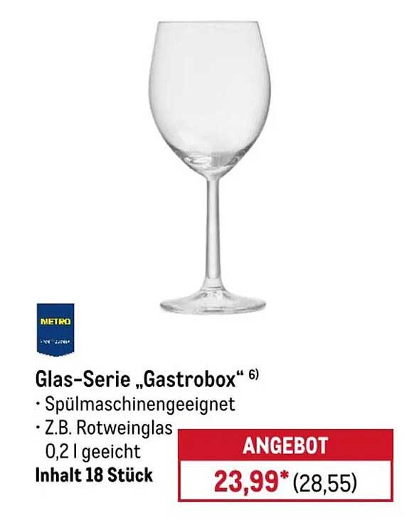 Glas-Serie „Gastrobox“ 6)