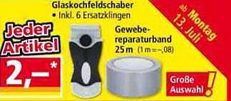 Glaskochfeldschaber inkl. 6 Ersatzklingen