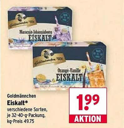 Goldmännchen Eiskalt* verschiedene Sorten, je 32-40-g-Packung, kg-Preis 49.75
