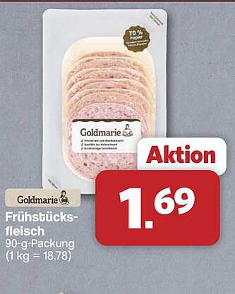 Goldmarie Frühstücksfleisch 90-g-Packung (1 kg = 18,78)