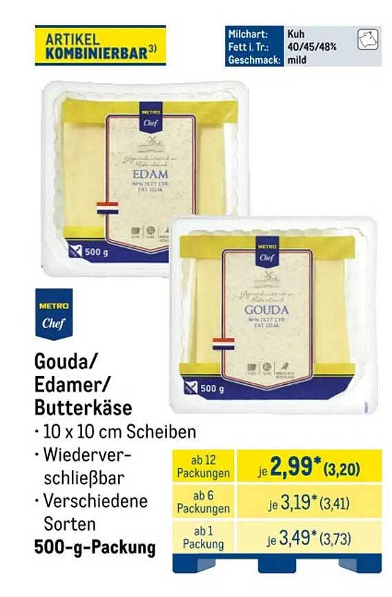 Gouda/ Edamer/ Butterkäse