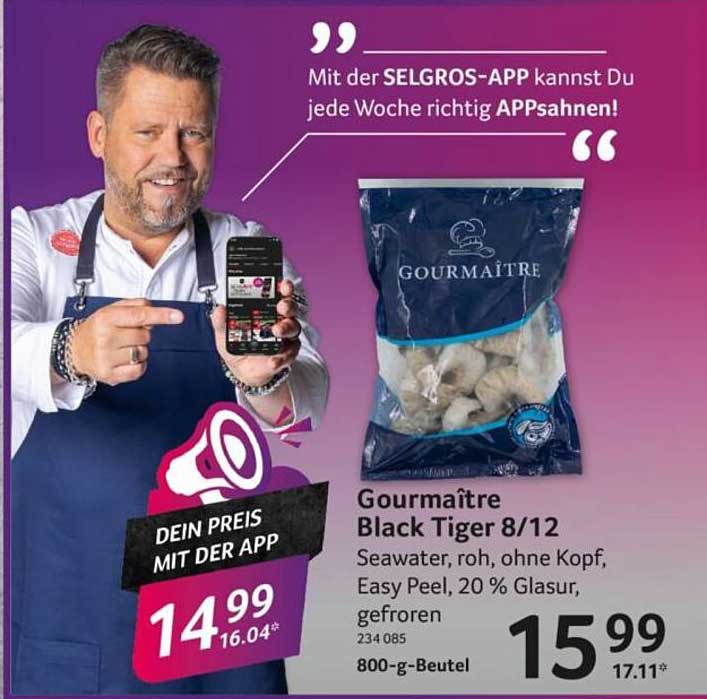 Gourmaitre Black Tiger 8/12