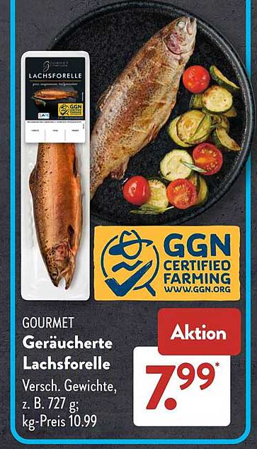 GOURMET Geräucherte Lachsforelle