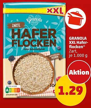 GRANOLA XXL Haferflocken* Zart, je 1.000 g