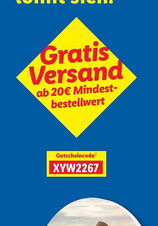Gratis Versand ab 20€ Mindest-bestellwert
