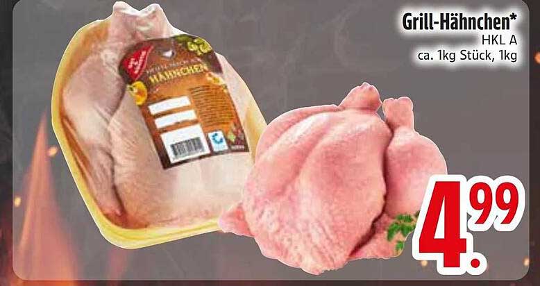 Grill-Hähnchen* HKL A ca. 1kg Stück, 1kg