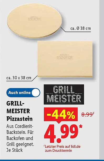 GRILL-MEISTER Pizzastein