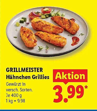 GRILLMEISTER Hähnchen Grilies