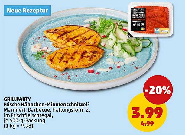 GRILLPARTY Frische Hähnchen-Minutensteak