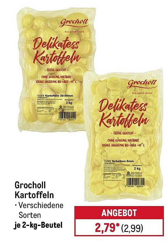 Grocholl Kartoffeln • Verschiedene Sorten je 2-kg-Beutel