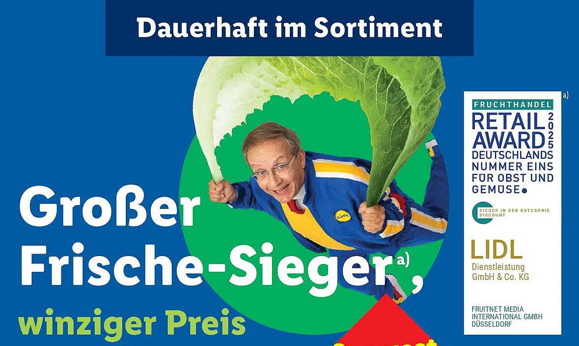 Großer Frische-Sieger, winziger Preis