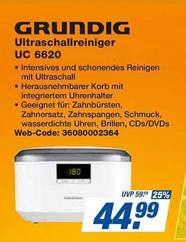 GRUNDIG Ultraschallreiniger UC 6620