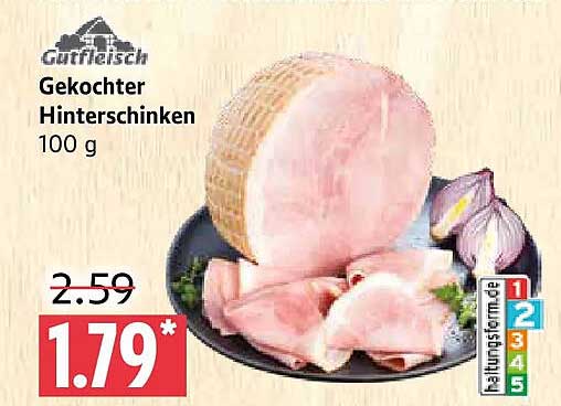 Gutfleisch Gekochter Hinterschinken 100 g