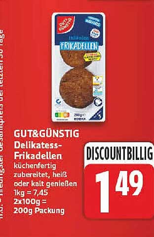 GUT&GÜNSTIG Delikatess-Frikadellen