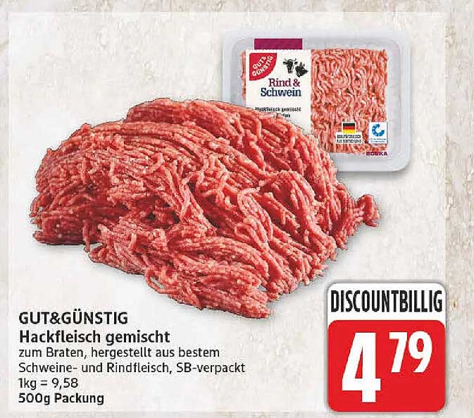 GUT&GÜNSTIG Hackfleisch gemischt