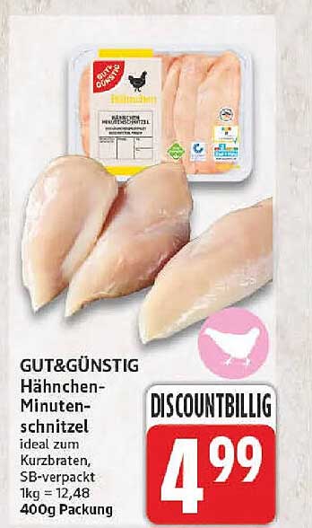 GUT&GÜNSTIG Hähnchen-Minuten-schnitzel