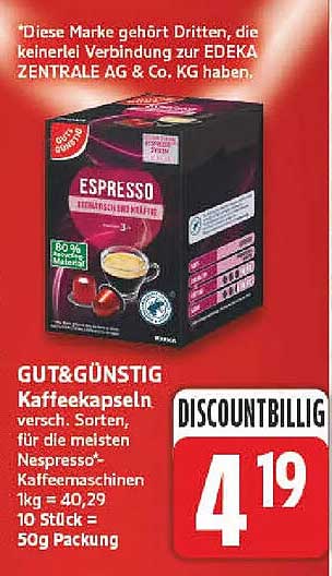 GUT&GÜNSTIG Kaffeekapseln