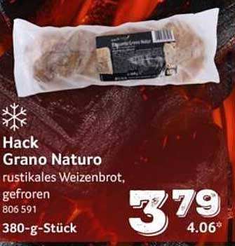 Hack Grano Naturo rustikales Weizenbrot, gefroren 806 591 380-g-Stück