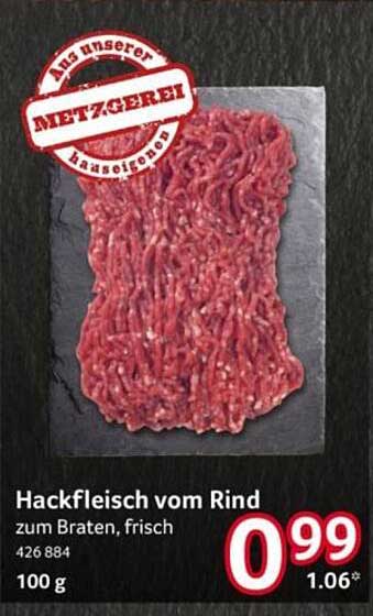 Hackfleisch vom Rind