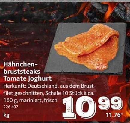 Hähnchen-bruststeaks Tomate Joghurt