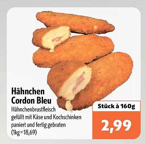 Hähnchen Cordon Bleu