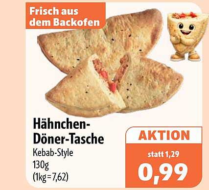 Hähnchen-Döner-Tasche