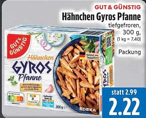 Hähnchen Gyros Pfanne