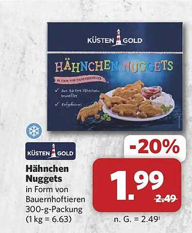 Hähnchen Nuggets in Form von Bauernhoftieren 300-g-Packung (1 kg = 6.63)
