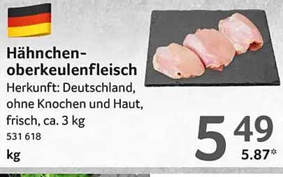 Hähnchen-oberkeulenfleisch