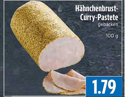 Hähnchenbrust-Curry-Pastete gebacken