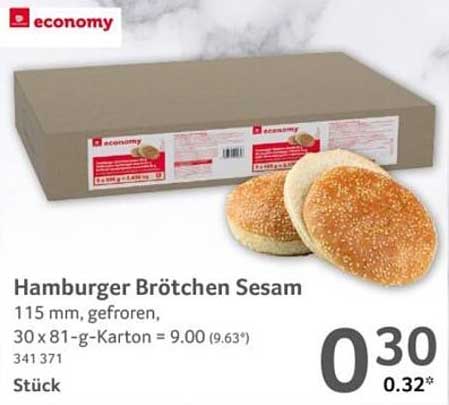 Hamburger Brötchen Sesam