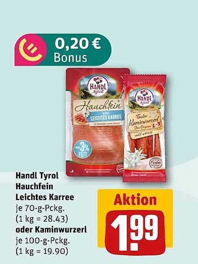 Handl Tyrol Hauchfein Leichtes Karree oder Kaminwurzerl