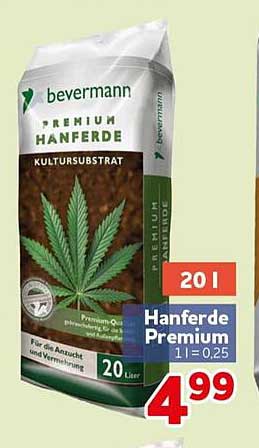 Hanf Erde Premium 20l = 0,25