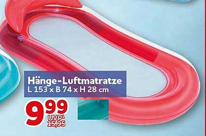 Hänge-Luftmatratze L 153 x B 74 x H 28 cm