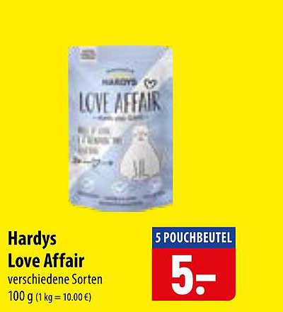Hardys Love Affair verschiedene Sorten 100 g (1 kg = 10.00 €)
